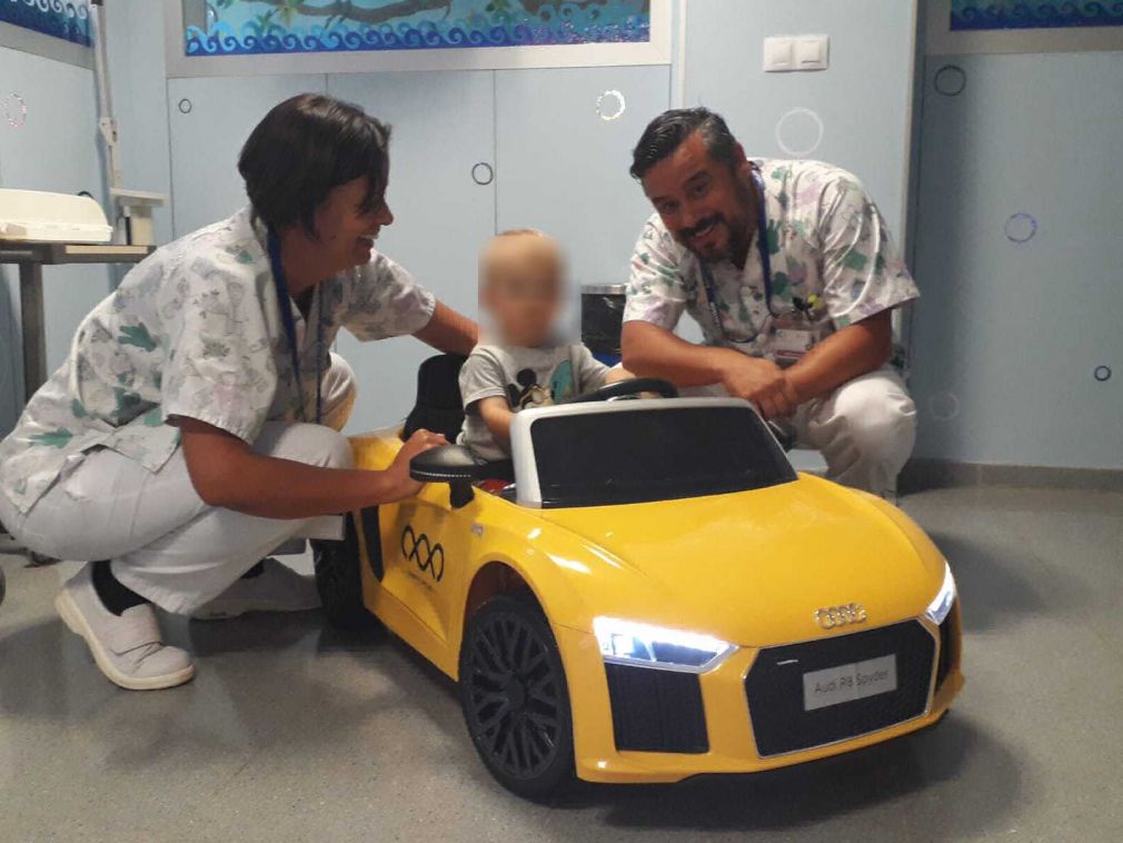 niño de la Unidad de Pediatría