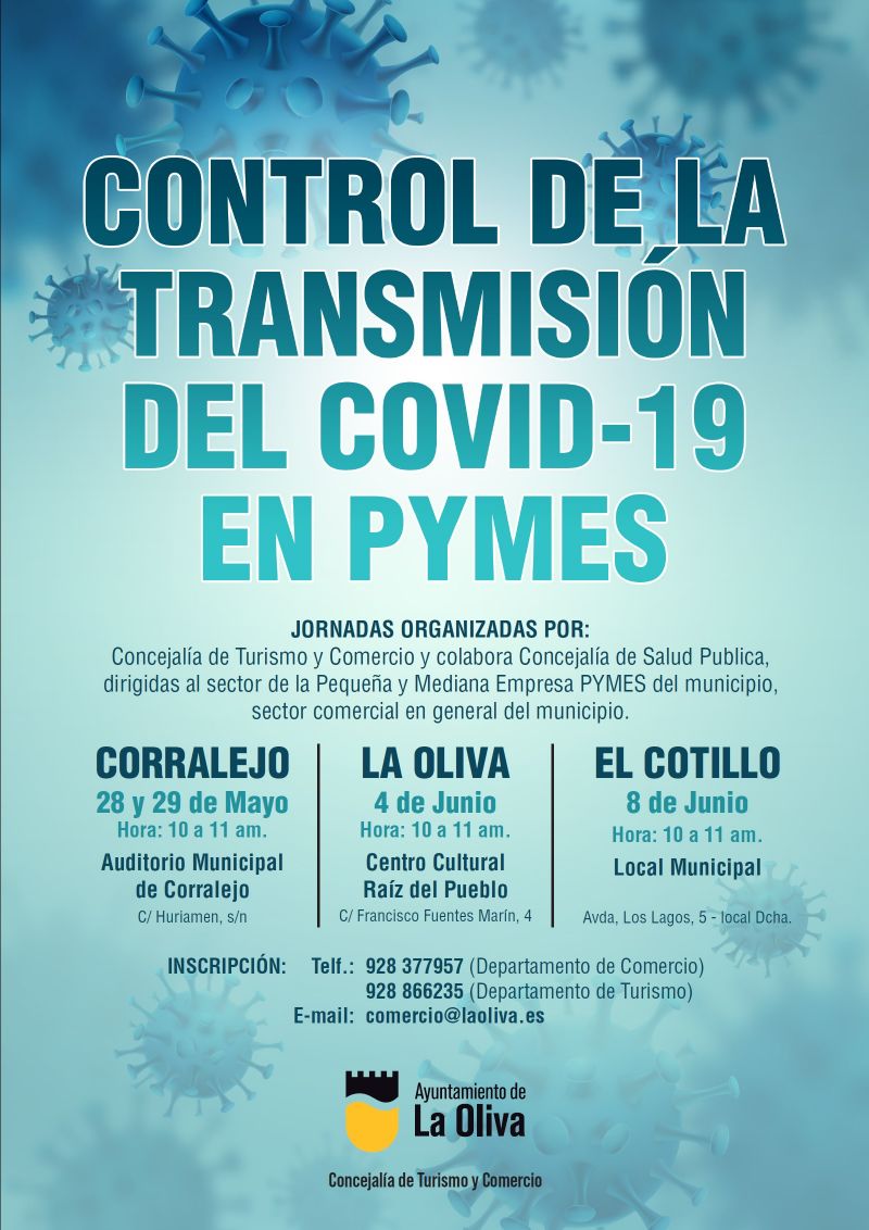 Ayuntamiento de La Oliva-Cartel Jornada Covid19 comercio