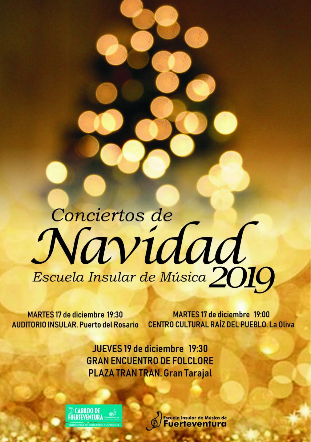 CONCIERTOS DE NAVIDAD DE LA ESCUELA INSULAR DE MÚSICA. FUERTEVENTURA