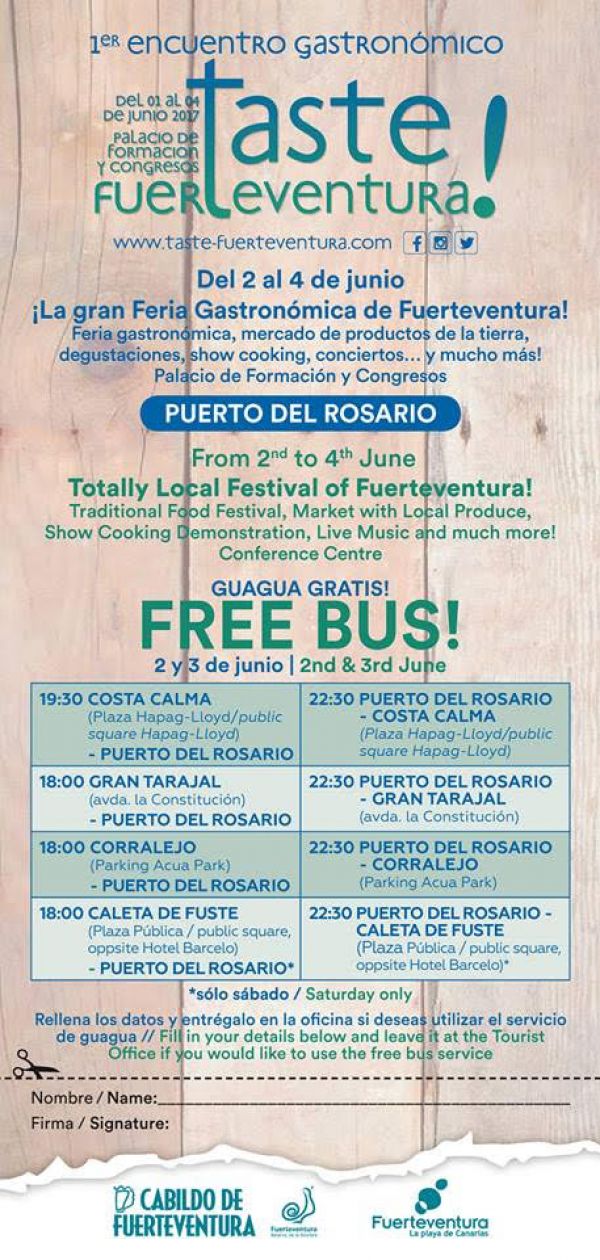 TasteFuerteventura-Guaguas gratis