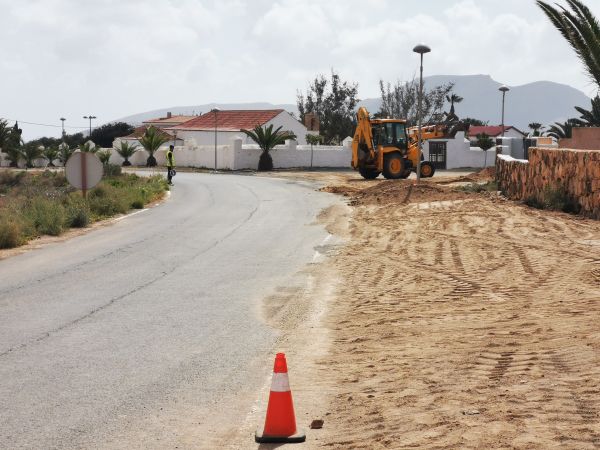 Imagen de obras de mejora accesos a Triquivijate