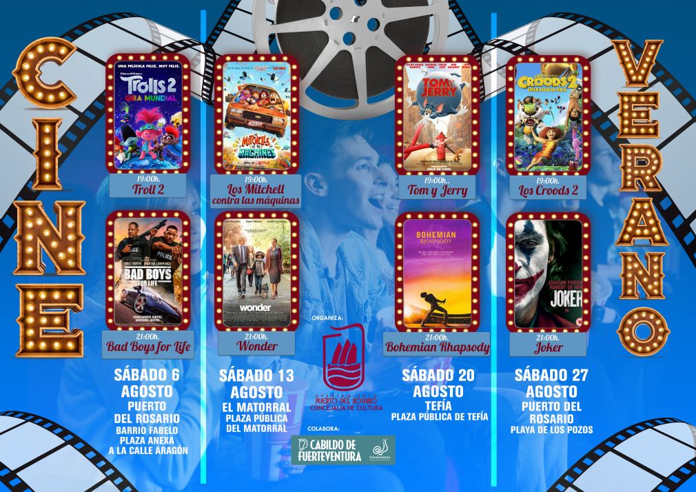 CARTEL CINE DE VERANO ITINERANTE 2022 -