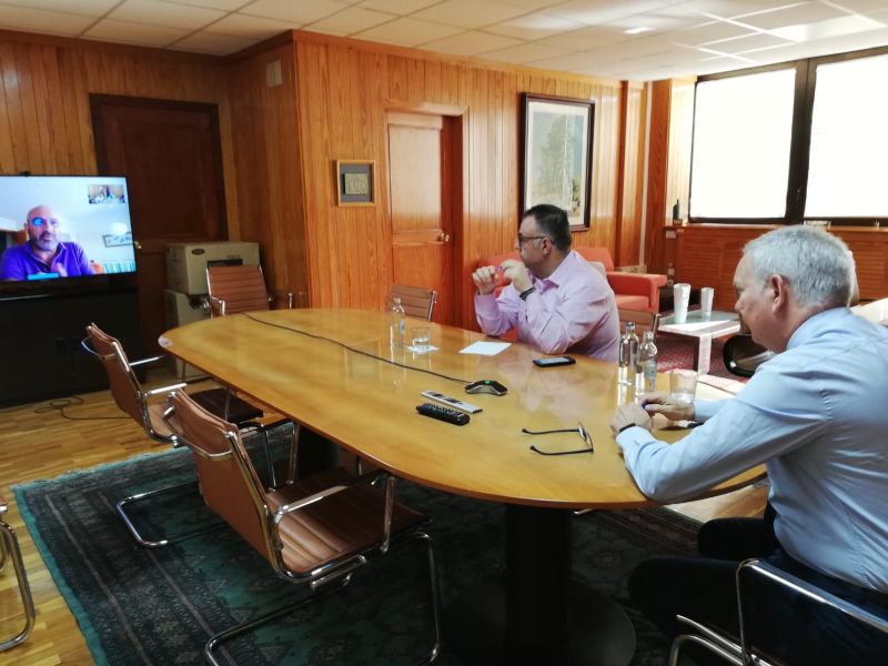 Gob. Canarias-Reunión con el director regional de Aena, Mario Otero