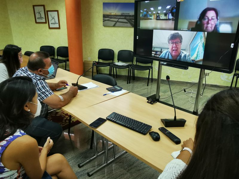 Videoconferencia con la subdireccion Costas del Ministerio para la Transición Ecológica