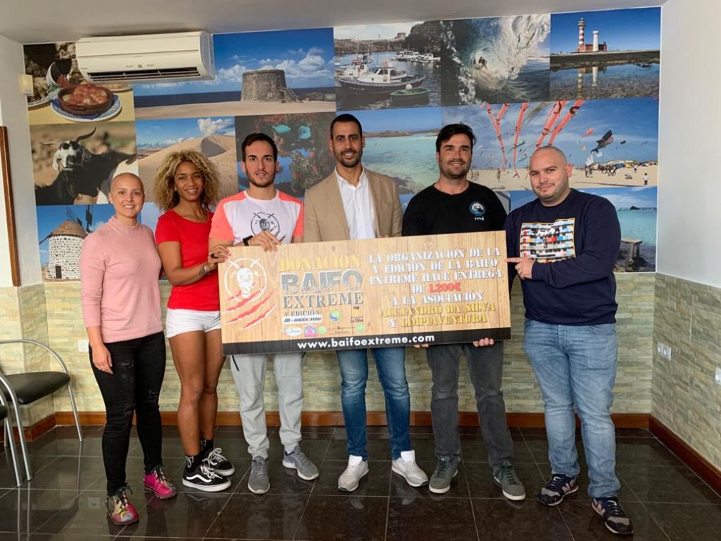 Baifo extreme 2019. cheque para limpiaventura y alejandro da silva