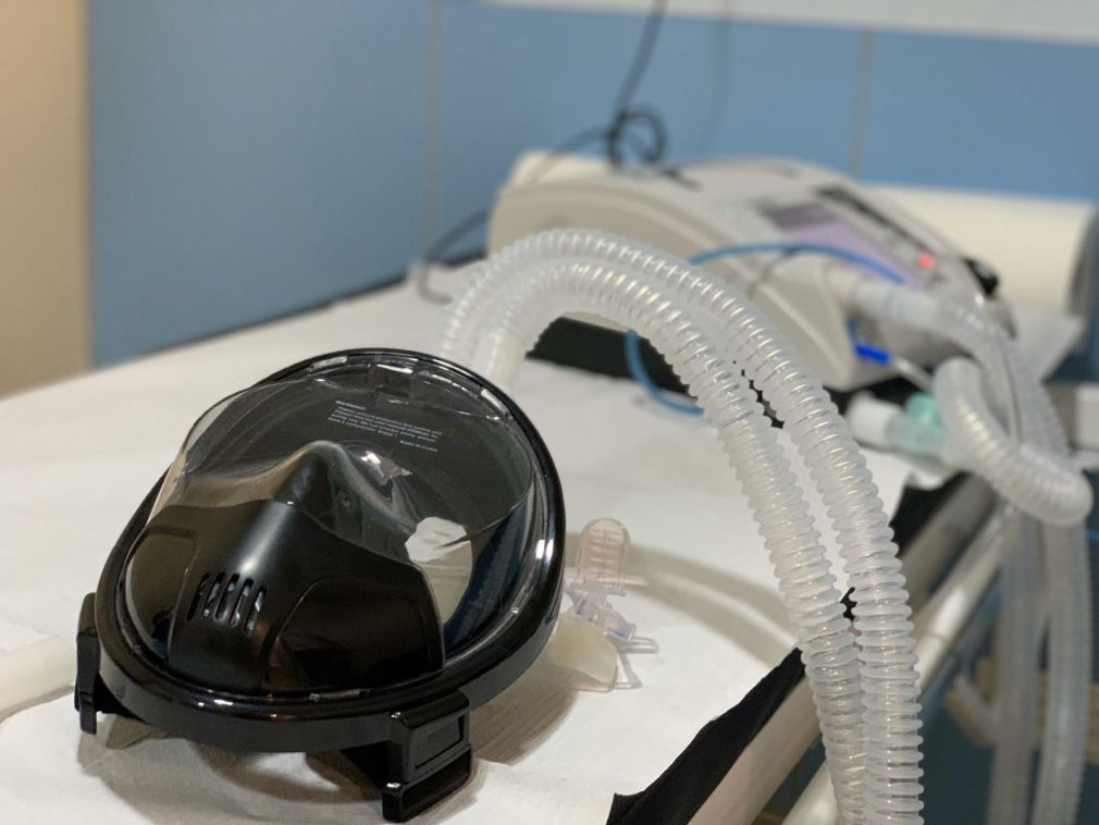 Máscara respiradora producida en Fuerteventura