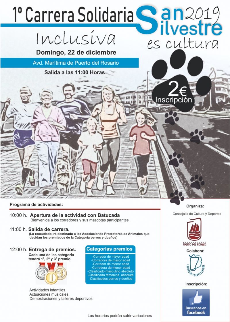 CARTEL 1º CARRERA SOLIDARIA SAN SILVESTRE ES CULTURA